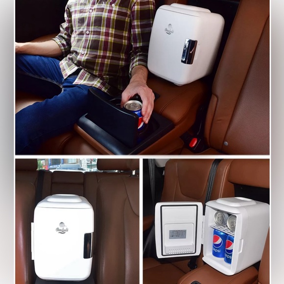 COOLULI WHITE CLASSIC 4L COMPACT THERMOELECTRIC COOLER AND WARMER MINI FRIDGE - Picture 6 of 7